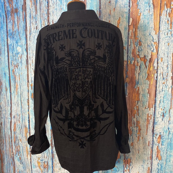 EXTREME COUTURE Men’s button up - Picture 7 of 10